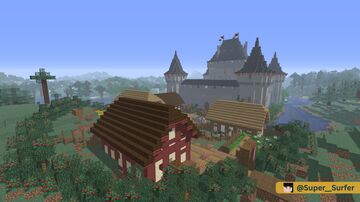 Château de Sélune- medieval castle Minecraft Map & Project
