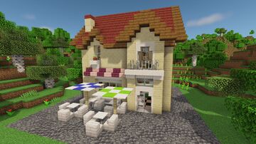 Cozy Ice Cream Shop - ⬇️(Free Download - World/Schematic) Minecraft Map & Project