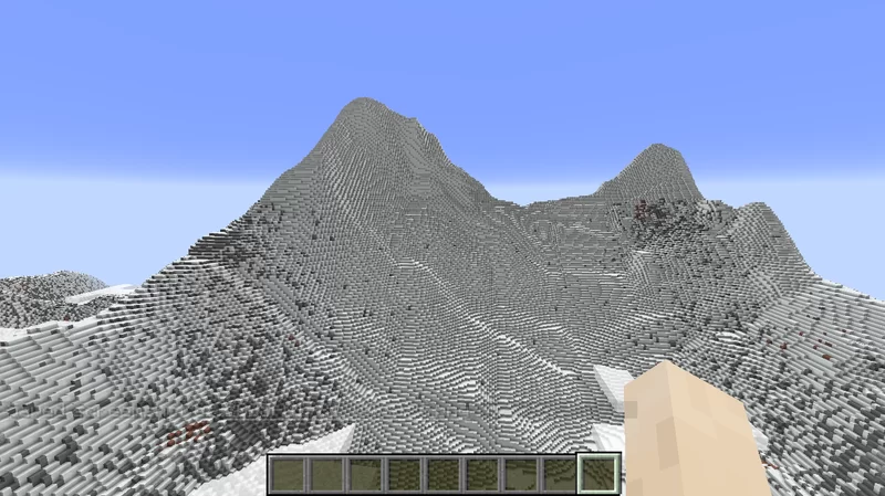 Mount Everest in minecraft Minecraft Map