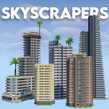 Skyscrapers Asset Pack | 11,000+ Assets Minecraft Map & Project