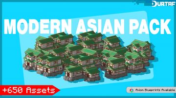 Modern Asian House Pack +650 Assets Minecraft Map & Project