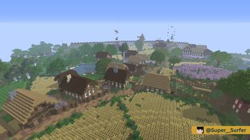 Dorf Là-bas-Jaune - medieval village Minecraft Map & Project