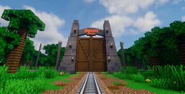 Minecraft: Jurassic Park Gate (with Create Mod) Minecraft Map & Project