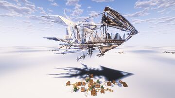 Flying Village - Ship - Trading Hall Minecraft Map & Project