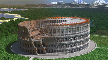 THSchutt's Roman Colosseum (1:1 scale) Minecraft Amphitheater (2021) Minecraft Map & Project