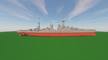 HMS Incomparable 1:1 scale - 1915 Minecraft Map & Project