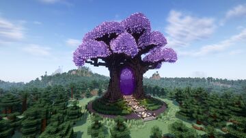 Minecraft Amethyst Tree Portal V08 Free 🌳 Minecraft Map & Project