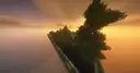 The last row of big trees