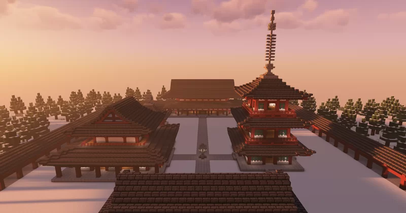 Setsutō-ji | 1.21.3 Japanese Temple [雪島寺] Minecraft Map