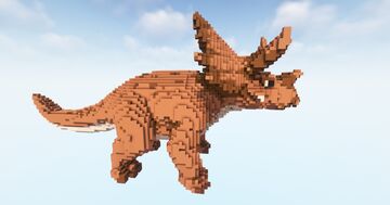 Minecraft Tricertopos 2 Statue DOWNLOAD Minecraft Map & Project