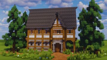 Medieval House – Fully Decorated Interior | Download Minecraft Map & Project