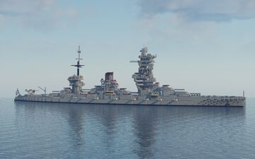 IJN Fusō (Full interior) Minecraft Map & Project