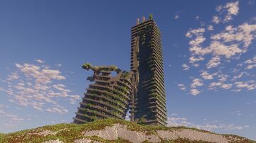 Abandoned Skyscraper 🍃 Apocalypse Survival World Minecraft Map & Project