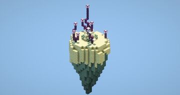 Flying end island Minecraft Map & Project