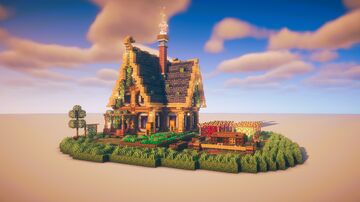 🏡🌿 Medieval Farmhouse – Download! Minecraft Map & Project