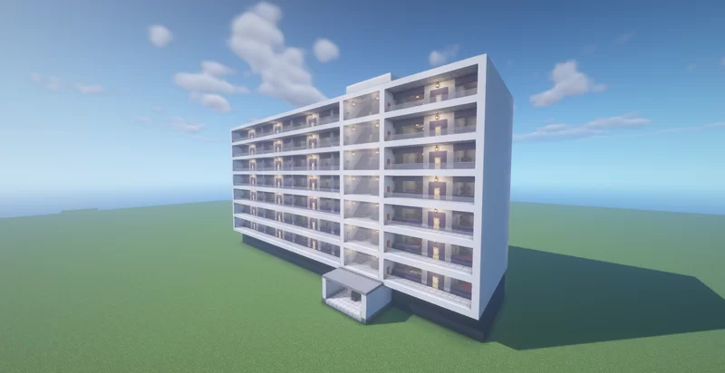 Modern Apartment Building II Minecraft Map