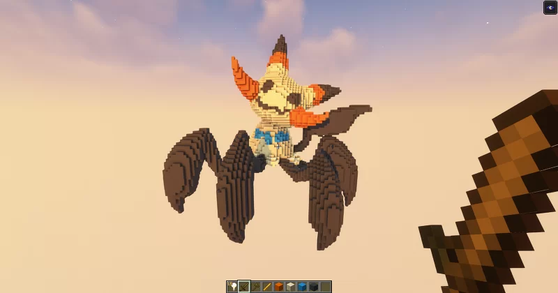 Minecraft Mimikyu Spider Statue! Download Minecraft Map