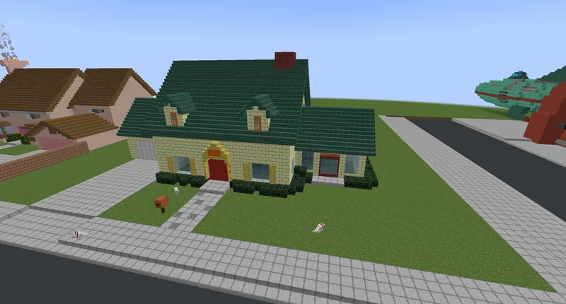 Cartoon World - A random collection of iconic cartoon structures/houses ...