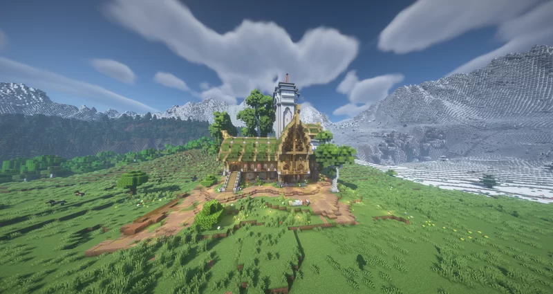 Medieval fantasy house Minecraft Map
