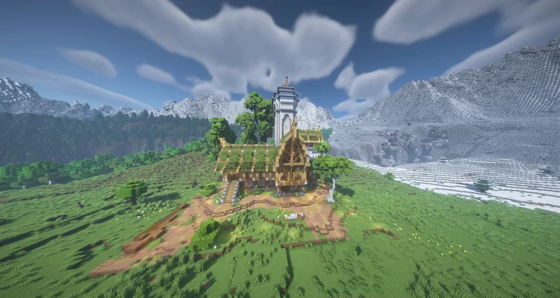 Medieval fantasy house Minecraft Map
