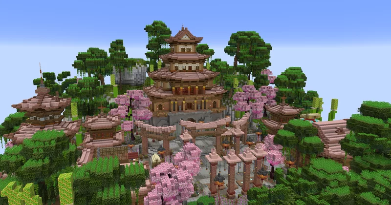 Cozy Oriental Lobby Minecraft Map