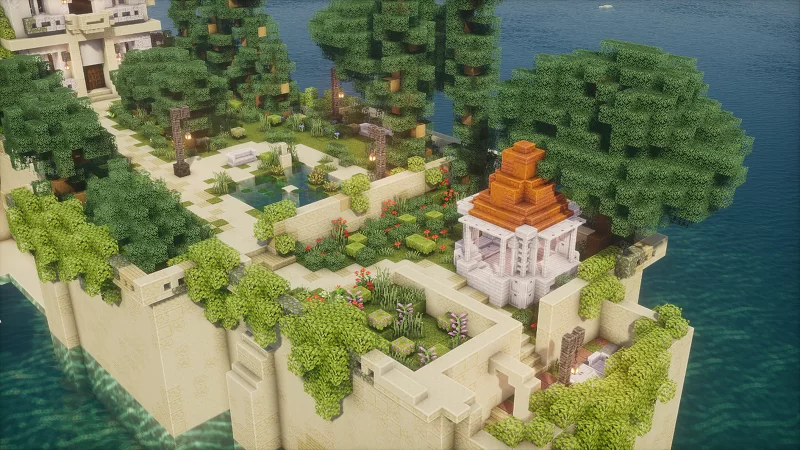 Madame Gina's Private Flower Garden Minecraft Map