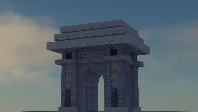 Arch of Triumph, Pyongyang 🇰🇵 1:1 Minecraft Map