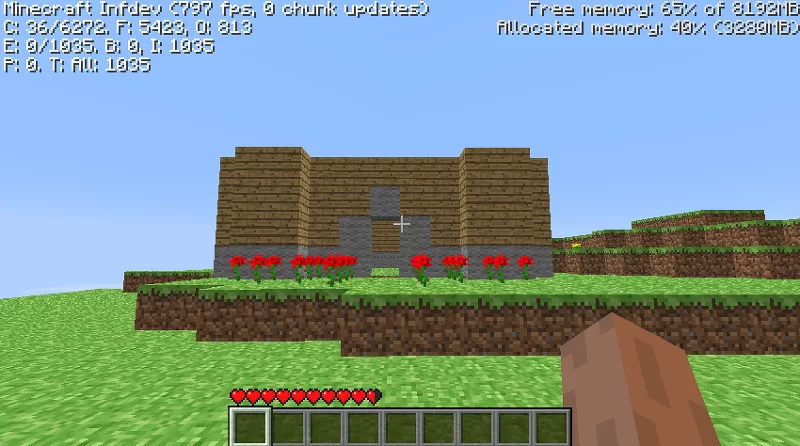 16-year-old Minecraft survival world (Infdev 20100618) Minecraft Map