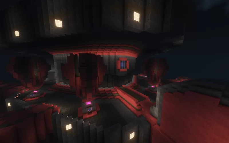 Gemini — Multiplayer map from Halo 2 (Java 1.20.1) [PvP] Minecraft Map