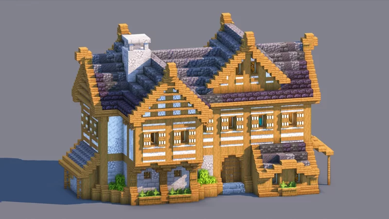 Medieval House – Fully Decorated Interior | Download Minecraft Map