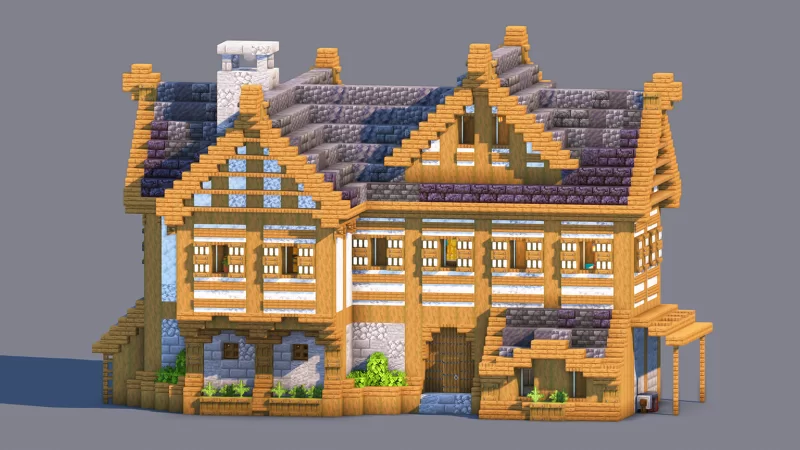 Medieval House – Fully Decorated Interior | Download Minecraft Map