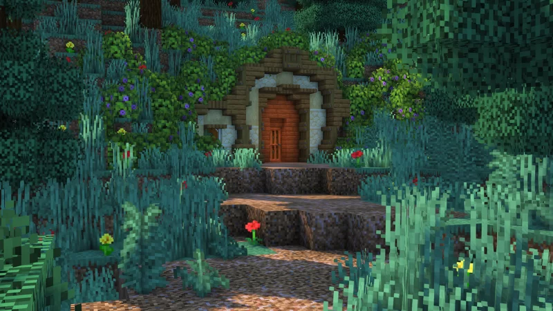 Hobbit House - Fully Decorated Interior | Download Minecraft Map