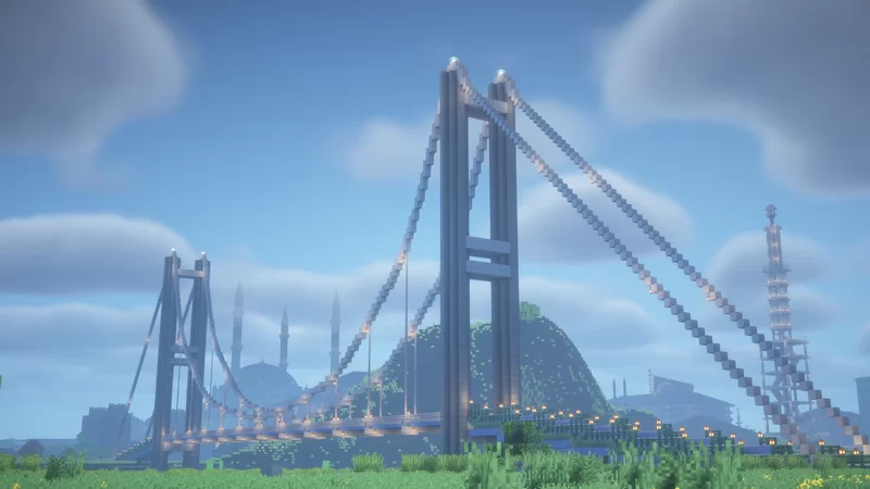 Suspension Bridge Minecraft Map