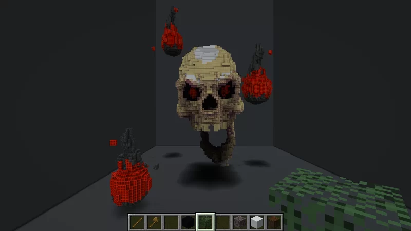 Floating Fantasy Magic Skull Minecraft Map