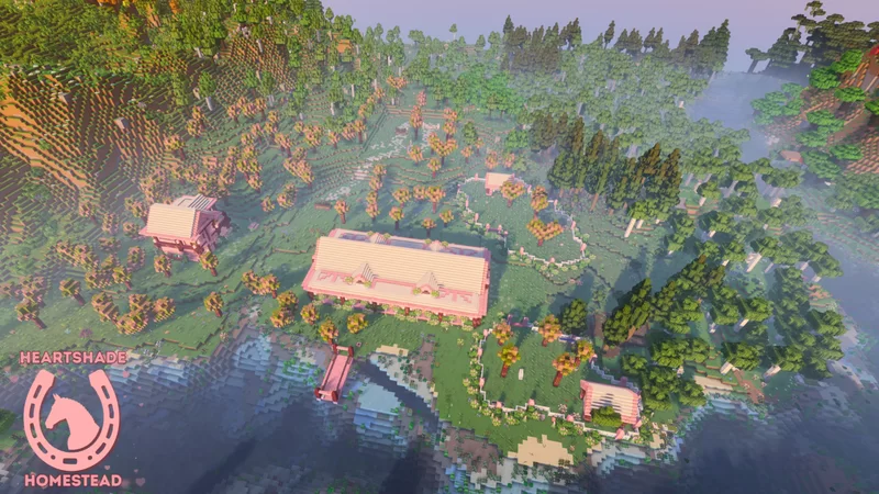 Heartshade Homestead (1.20.1 Equestrian + Animal Map) Minecraft Map