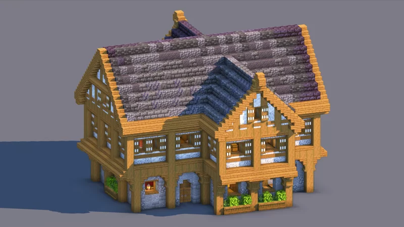 Medieval House – Fully Decorated Interior | Download Minecraft Map