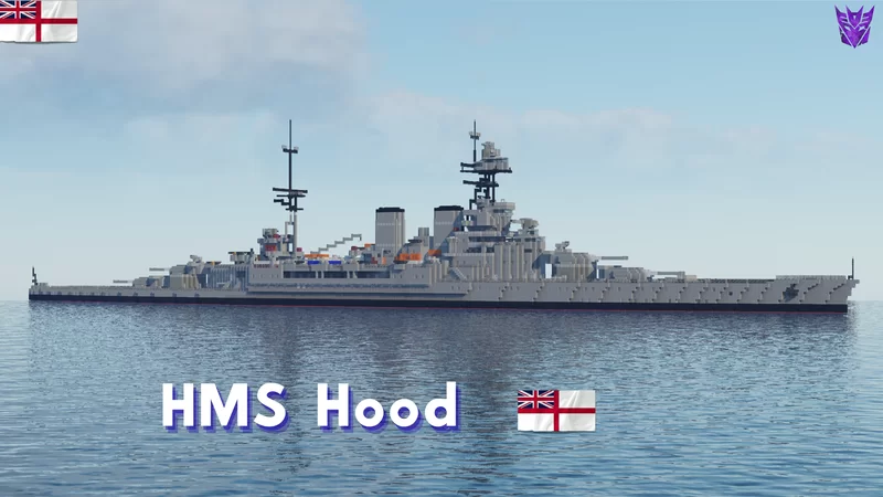 HMS Hood (full interior) Minecraft Map