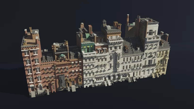 70 ~ 80 Beacon St, Boston Minecraft Map