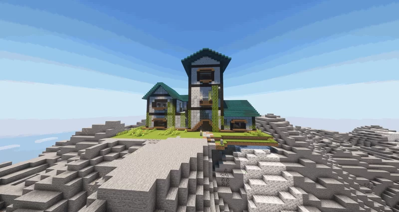Medieval Mountain House Minecraft Map