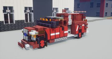 Ford F550, Mini pumper truck Minecraft Map & Project