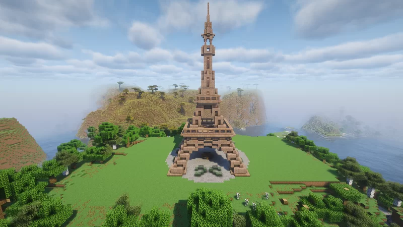SURVIVAL EIFFEL TOWER - FREE DOWNLOAD Minecraft Map