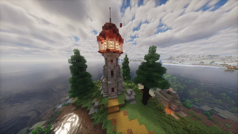 Light House - Cozy medieval style lighthouse Minecraft Map