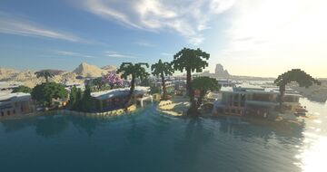 Modern House Beach Town (Project) Minecraft Map & Project