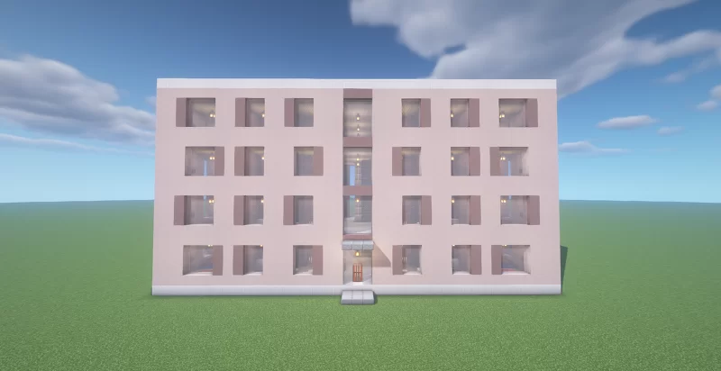 Modern Apartment Building V Minecraft Map