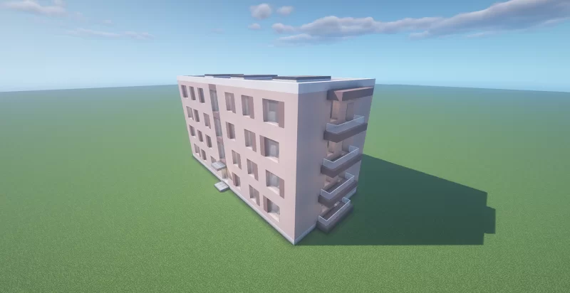 Modern Apartment Building V Minecraft Map