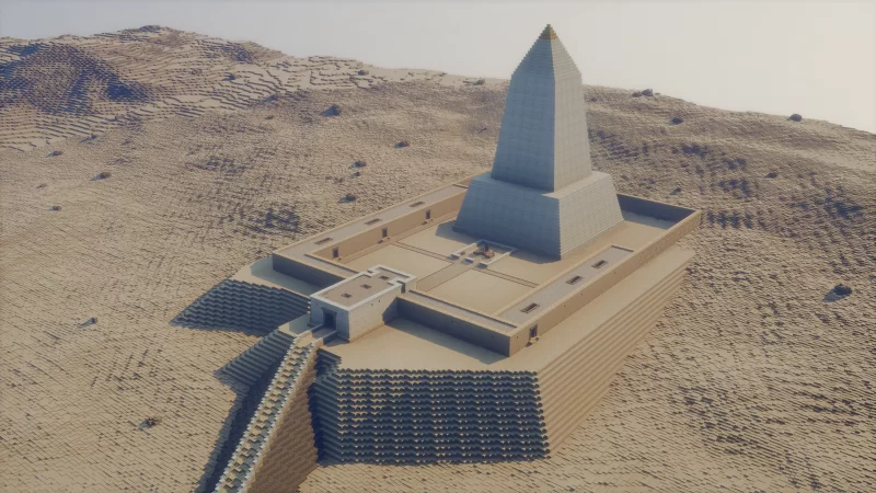 Sun Temple of Nyuserre, Ancient Egypt Circa. 2420 B.C.E Minecraft Map