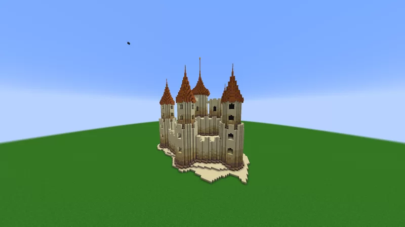 Sand Castle Minecraft Tutorial sand castle Minecraft Map
