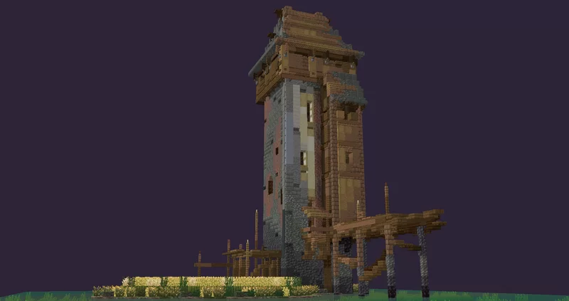 Medieval Tower 2 | DOWNLOAD | Full Interior Minecraft Map