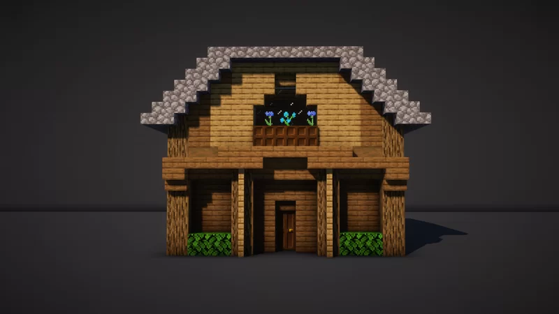 small starter house | free litematica/schematic download Minecraft Map