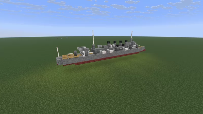 1:5 scale HMS Weymouth Minecraft Map